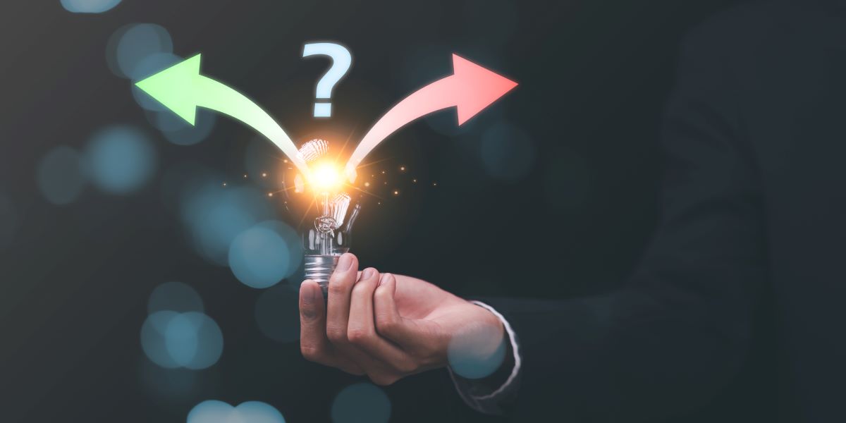 Illustration of alternative options of investments