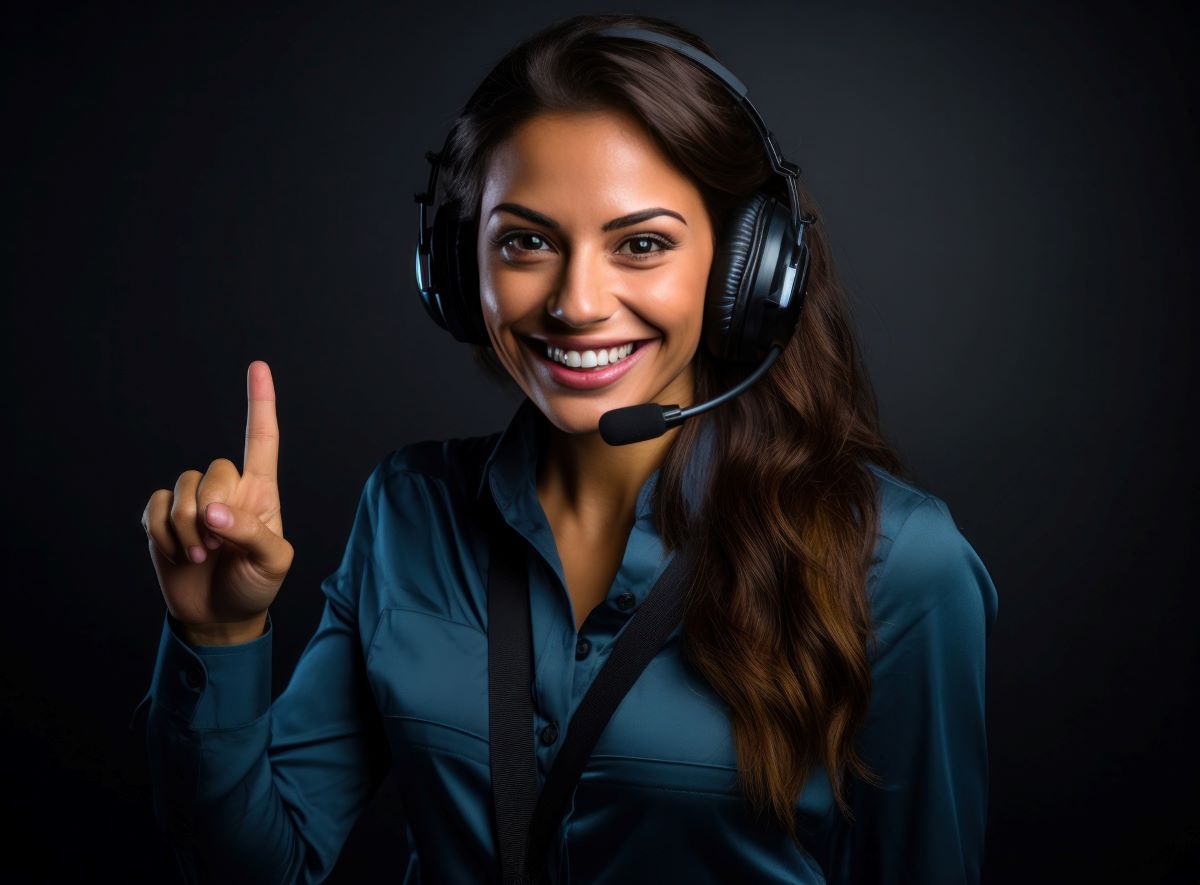 female customer service agent