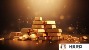 dozens of gold bullion