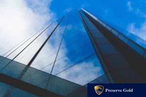 preserve gold group office building illustration