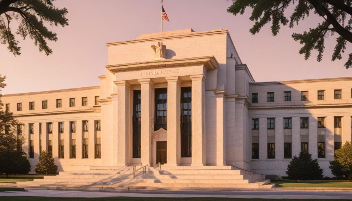 us federal reserve building illustrated