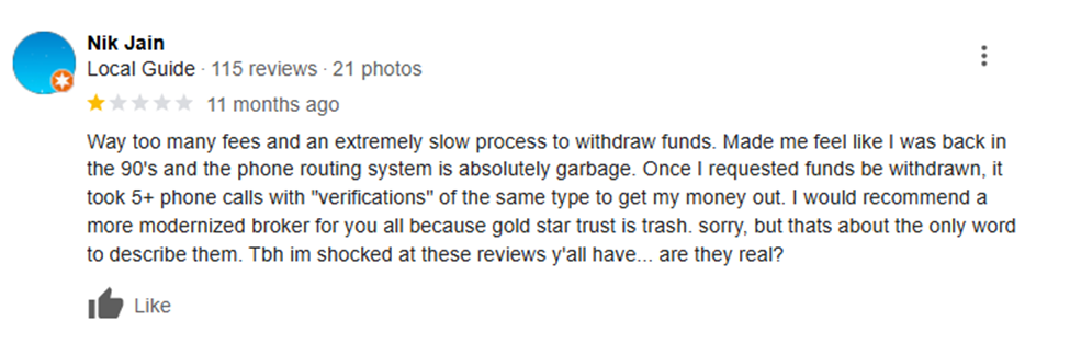 Swiss America Complaint