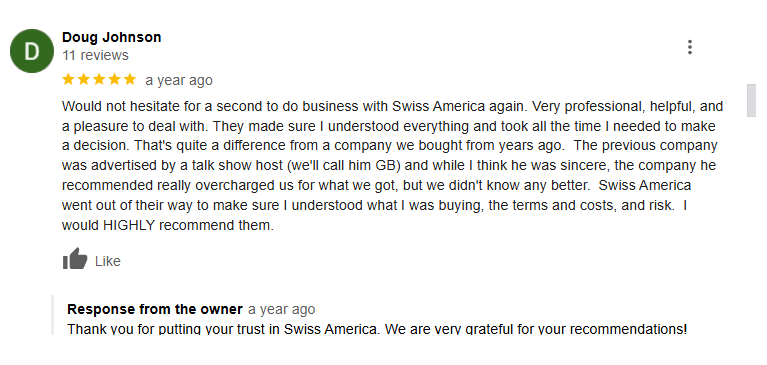 Praises for Swiss America