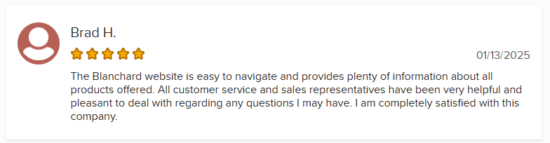 Brad H talks about the Blanchard website