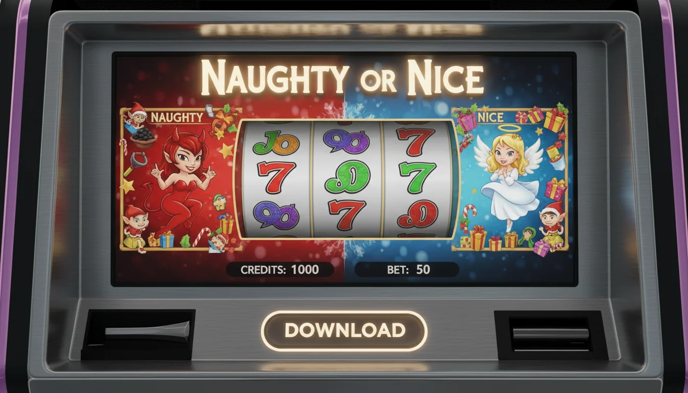 Festive Naughty or Nice slot game screen